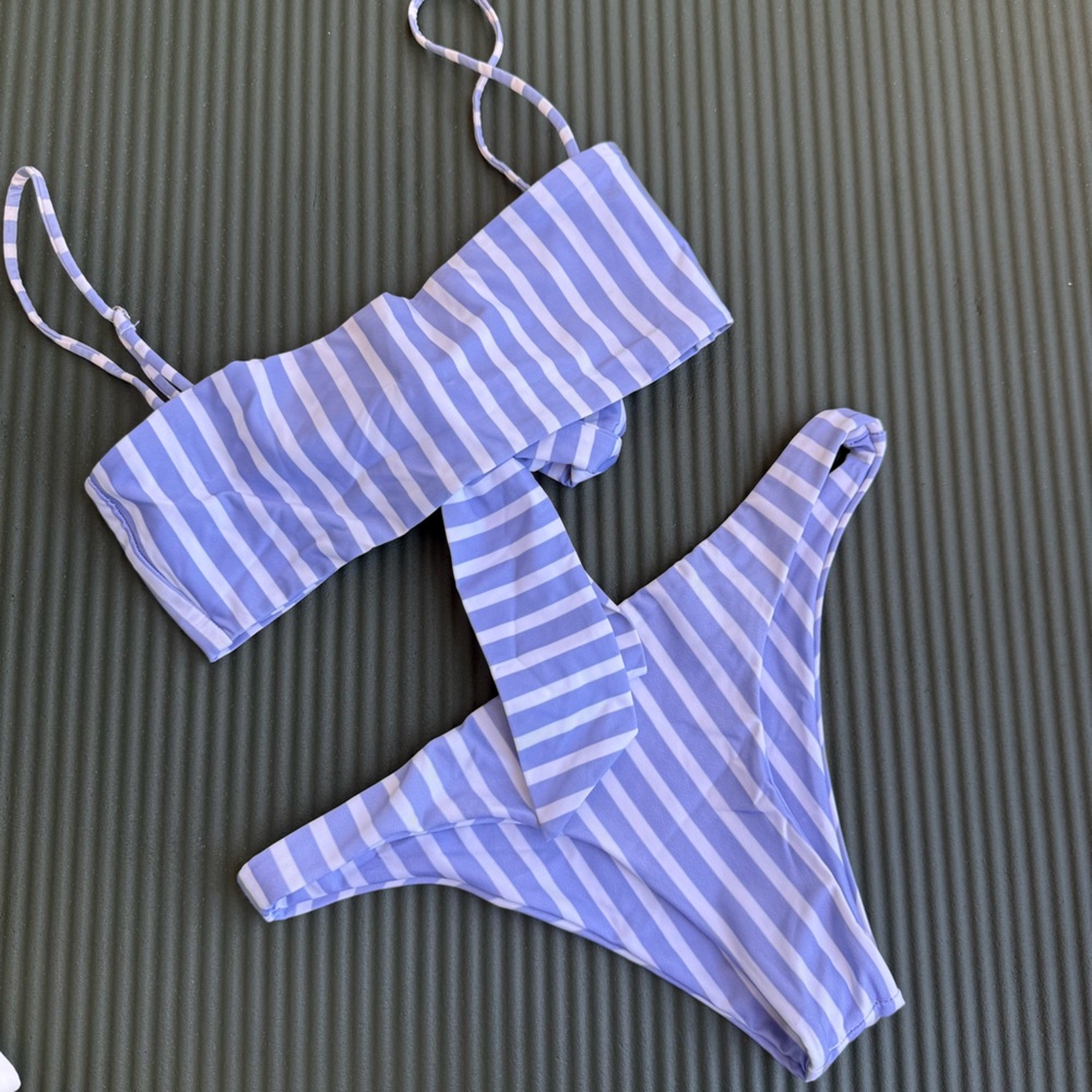 Skin by SAME SWIM striped bikini